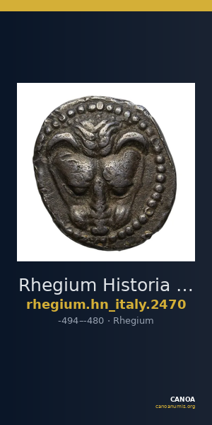 Rhegium Historia Numorum Italy 2470 — CANOA