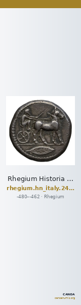 Rhegium Historia Numorum Italy 2472-2474 — CANOA