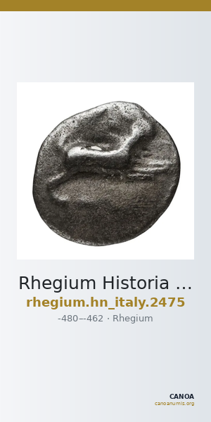 Rhegium Historia Numorum Italy 2475 — CANOA