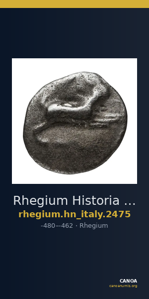 Rhegium Historia Numorum Italy 2475 — CANOA