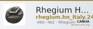Rhegium Historia Numorum Italy 2475 — CANOA