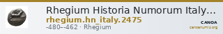 Rhegium Historia Numorum Italy 2475 — CANOA