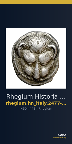 Rhegium Historia Numorum Italy 2477-2478 — CANOA