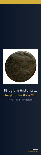 Rhegium Historia Numorum Italy 2485-2486 — CANOA