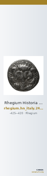 Rhegium Historia Numorum Italy 2492 — CANOA