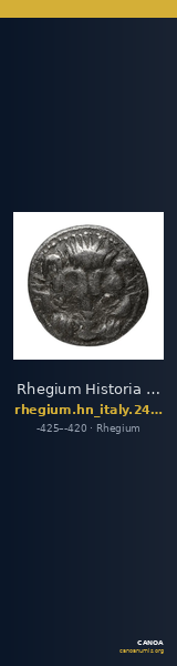 Rhegium Historia Numorum Italy 2492 — CANOA
