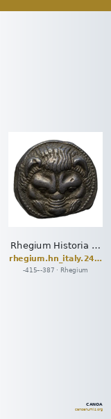 Rhegium Historia Numorum Italy 2496-2497 — CANOA