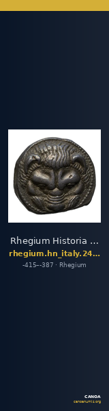 Rhegium Historia Numorum Italy 2496-2497 — CANOA