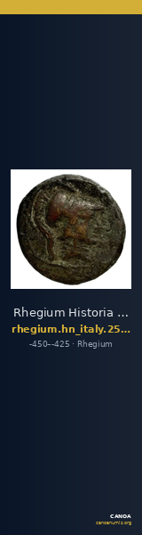 Rhegium Historia Numorum Italy 2517 — CANOA