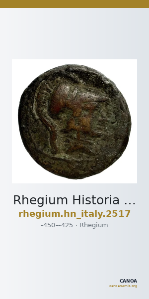 Rhegium Historia Numorum Italy 2517 — CANOA