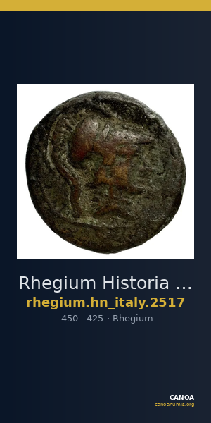 Rhegium Historia Numorum Italy 2517 — CANOA