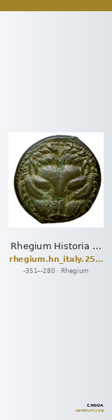 Rhegium Historia Numorum Italy 2537-8 — CANOA