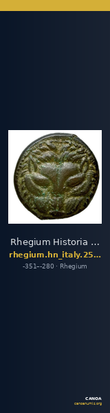 Rhegium Historia Numorum Italy 2537-8 — CANOA