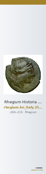 Rhegium Historia Numorum Italy 2544 — CANOA