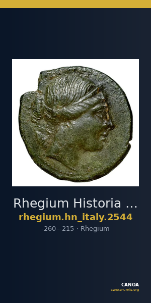 Rhegium Historia Numorum Italy 2544 — CANOA