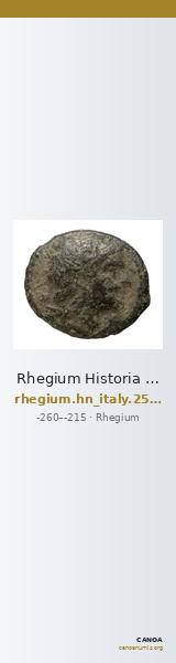 Rhegium Historia Numorum Italy 2545 — CANOA