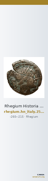 Rhegium Historia Numorum Italy 2546 — CANOA