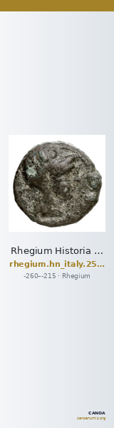 Rhegium Historia Numorum Italy 2547 — CANOA