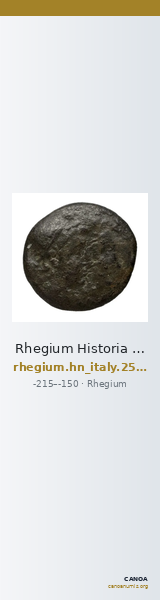 Rhegium Historia Numorum Italy 2559 — CANOA