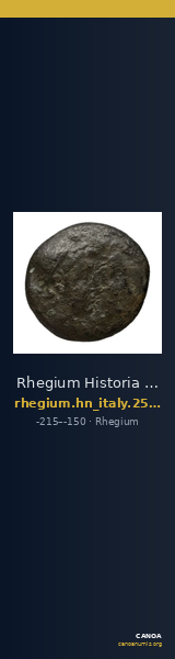 Rhegium Historia Numorum Italy 2559 — CANOA