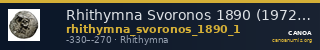 Rhithymna Svoronos 1890 (1972) 1 — CANOA