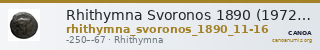 Rhithymna Svoronos 1890 (1972) 11-16 — CANOA