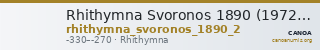 Rhithymna Svoronos 1890 (1972) 2 — CANOA