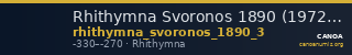 Rhithymna Svoronos 1890 (1972) 3 — CANOA