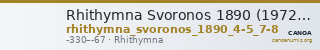 Rhithymna Svoronos 1890 (1972) 4 — CANOA