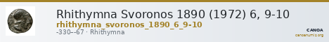 Rhithymna Svoronos 1890 (1972) 6, 9-10 — CANOA