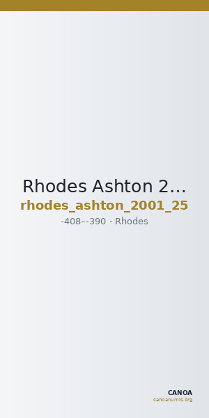 Rhodes Ashton 2001 25 — CANOA