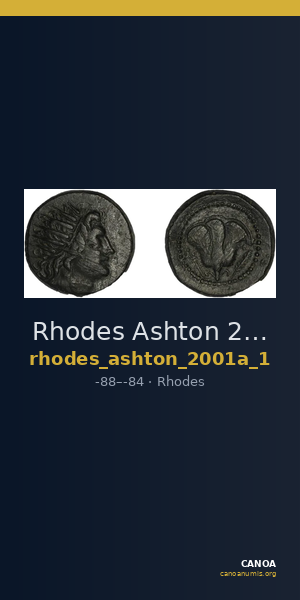 Rhodes Ashton 2001a Issue 1 — CANOA