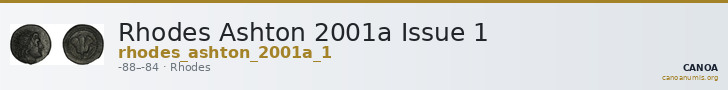 Rhodes Ashton 2001a Issue 1 — CANOA