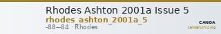 Rhodes Ashton 2001a Issue 5 — CANOA