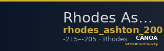 Rhodes Ashton 2003 App. 3, 1-3 — CANOA