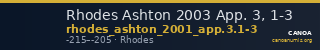 Rhodes Ashton 2003 App. 3, 1-3 — CANOA