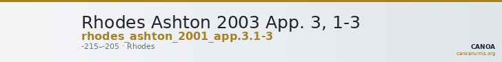 Rhodes Ashton 2003 App. 3, 1-3 — CANOA