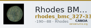 Rhodes BMC Rhodes 327-33 — CANOA