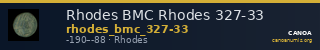 Rhodes BMC Rhodes 327-33 — CANOA