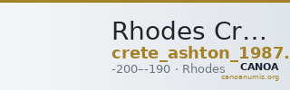 Rhodes Crete Ashton 1987 1-10 — CANOA