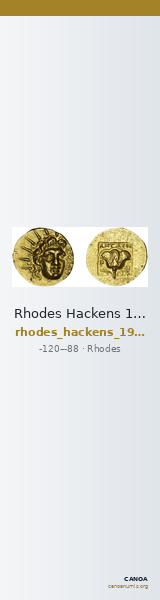 Rhodes Hackens 1965 p. 521, 1-13 — CANOA