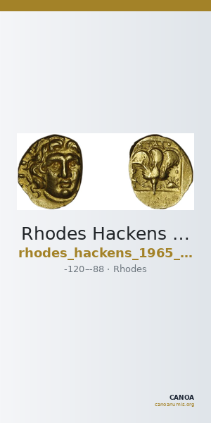 Rhodes Hackens 1965 p. 522, 25-6 — CANOA