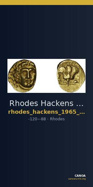 Rhodes Hackens 1965 p. 522, 25-6 — CANOA