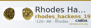 Rhodes Hackens 1965 p. 522, 25-6 — CANOA