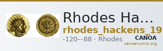 Rhodes Hackens 1965 p. 523, 27-56 — CANOA