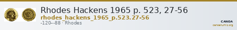 Rhodes Hackens 1965 p. 523, 27-56 — CANOA