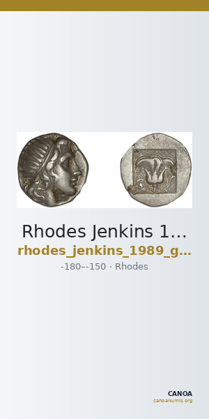 Rhodes Jenkins 1989 Group B drachms — CANOA