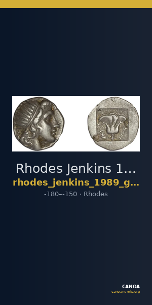 Rhodes Jenkins 1989 Group B drachms — CANOA