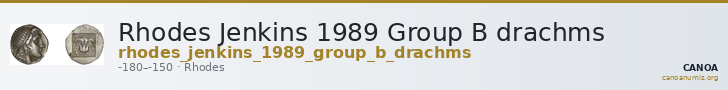 Rhodes Jenkins 1989 Group B drachms — CANOA