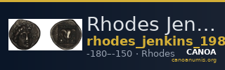 Rhodes Jenkins 1989 Group B hemidrachms — CANOA
